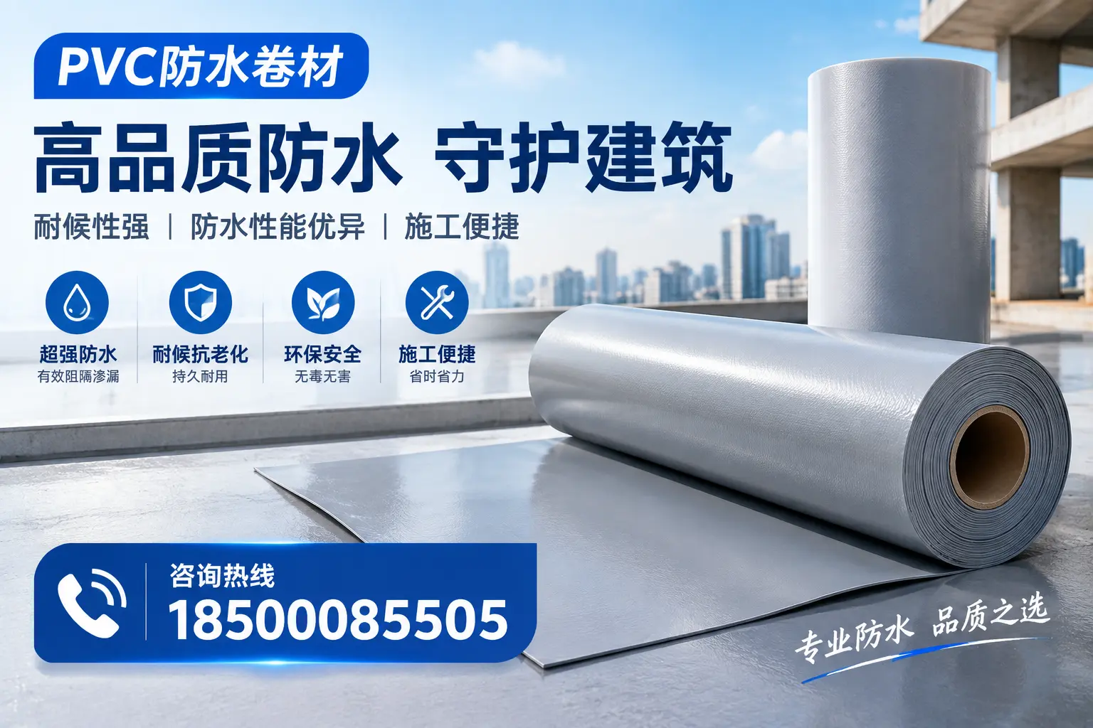 PVC防水卷材的防水效果评测，适合甘孜的科学依据